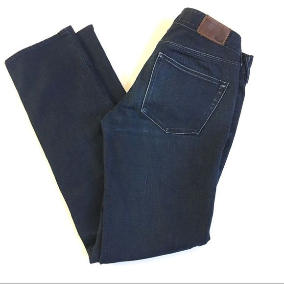 Madewell Rail Straight Dark Wash Jeans Size 27 - Picture 2 of 8